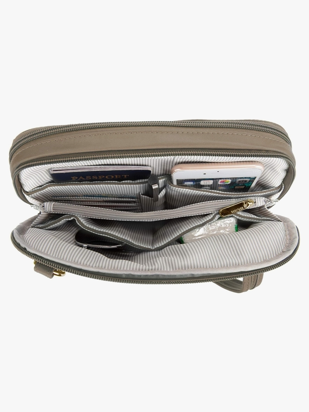 Travelon Anti-Theft Classic Convertible Crossbody Sable - Picture 7 of 12
